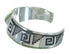 Turquoise Southwestern Silver Water Wave Cuff Bracelet AX77958